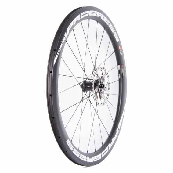 Progress A-prime 2019 Tubular Disc Rennrad-vorderrad, Black / white, 12 x 100mm
