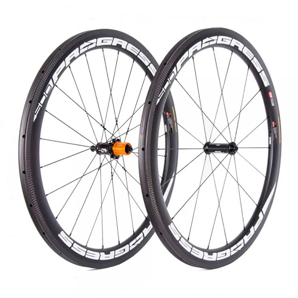 Progress A-prime Tubular Rennrad Laufradsatz, Black / white, 9 x 100 / 9 x 130mm, Shimano/Sram HG Progress A-prime Tubular Rennrad Laufradsatz, Black / white, 9 x 100 / 9 x 130mm, Shimano/Sram HG