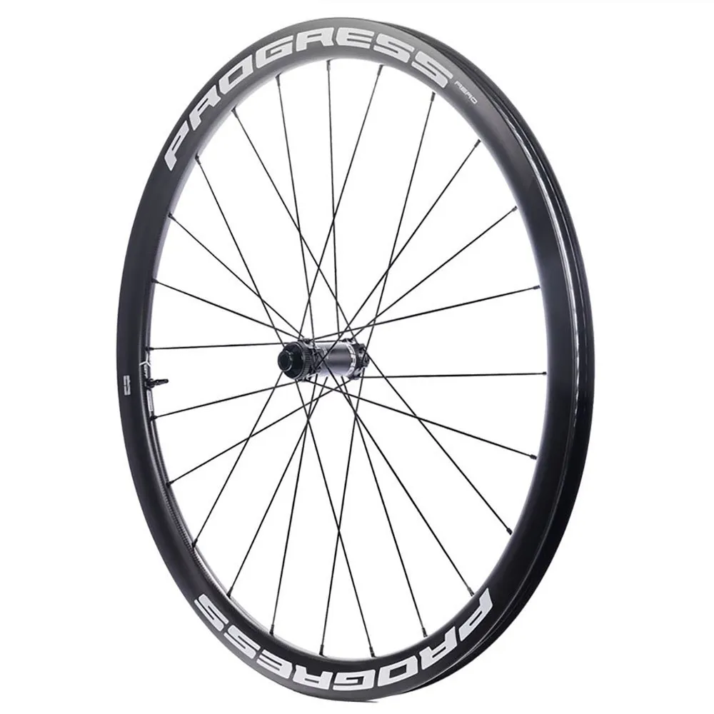 Progress Aero Cl Disc Tubeless Rennrad-vorderrad, Black, 12 x 100mm