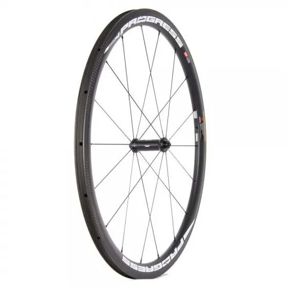 Progress Air Tubular Rennrad-vorderrad, Black / white, 9 x 100mm Progress Air Tubular Rennrad-vorderrad, Black / white, 9 x 100mm