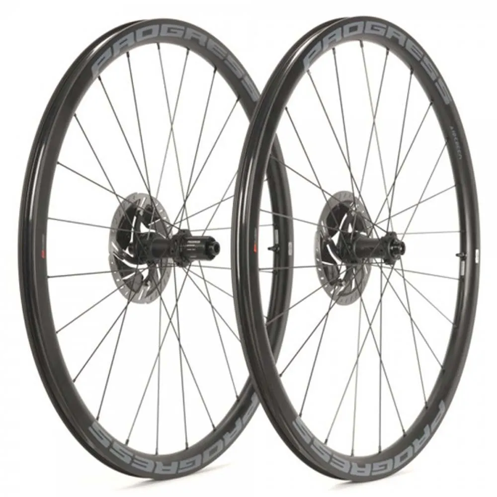 Progress Airspeed 33 Disc Rennrad Laufradsatz, Black, 12 x 100 / 12 x 142mm, Sram XDR Progress Airspeed 33 Disc Rennrad Laufradsatz, Black, 12 x 100 / 12 x 142mm, Sram XDR