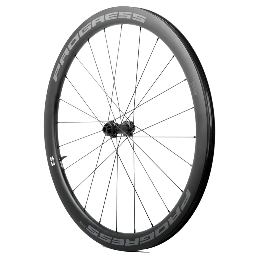 Progress Airspeed A45 Cl Disc Tubeless Rennrad-vorderrad, Black, 12 x 100mm Progress Airspeed A45 Cl Disc Tubeless Rennrad-vorderrad, Black, 12 x 100mm