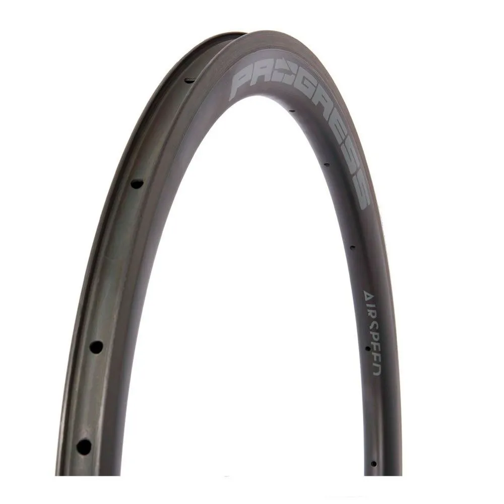 Progress Airspeed Carbon Road Felge, Black, 700 - 28" 18H Progress Airspeed Carbon Road Felge, Black, 700 - 28" 18H