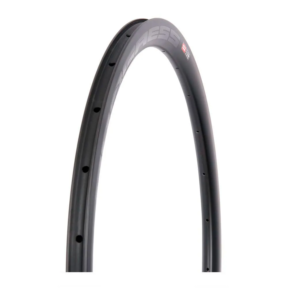 Progress Airspeed Disc Carbon Road Felge, Black, 700 - 28" 24H Progress Airspeed Disc Carbon Road Felge, Black, 700 - 28" 24H