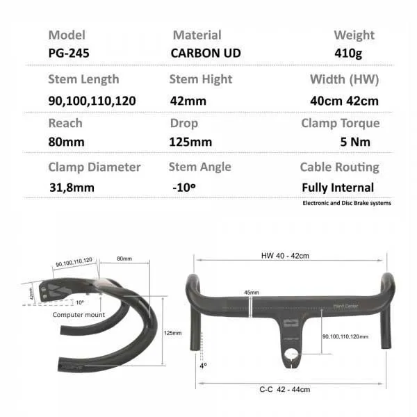 Progress Cockpit Road 90 Mm Integrierter Lenker Progress Cockpit Road 90 Mm Integrierter Lenker