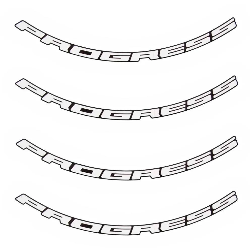 Progress Gp:01 Aufkleber, White, One Size Progress Gp:01 Aufkleber, White, One Size
