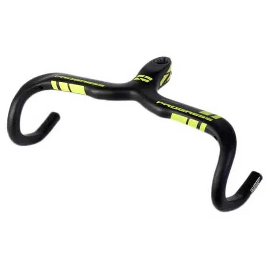 Progress Pg-232 Road 100 Mm Integrierter Lenker, Yellow, 90mm, 420mm Progress Pg-232 Road 100 Mm Integrierter Lenker, Yellow, 90mm, 420mm