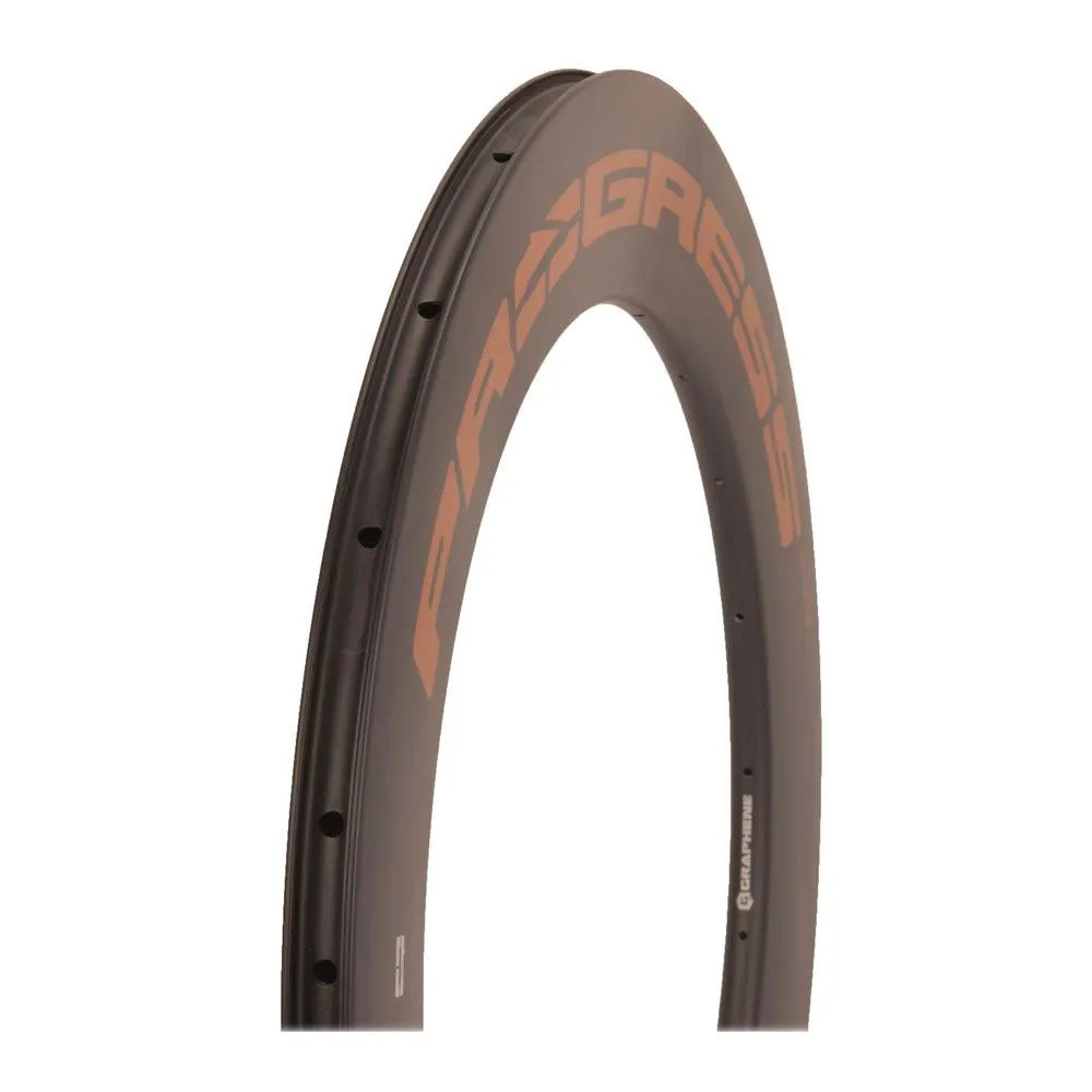 Progress Space Disc Rennradfelge, Black / copper, 700 - 28" 20H Progress Space Disc Rennradfelge, Black / copper, 700 - 28" 20H