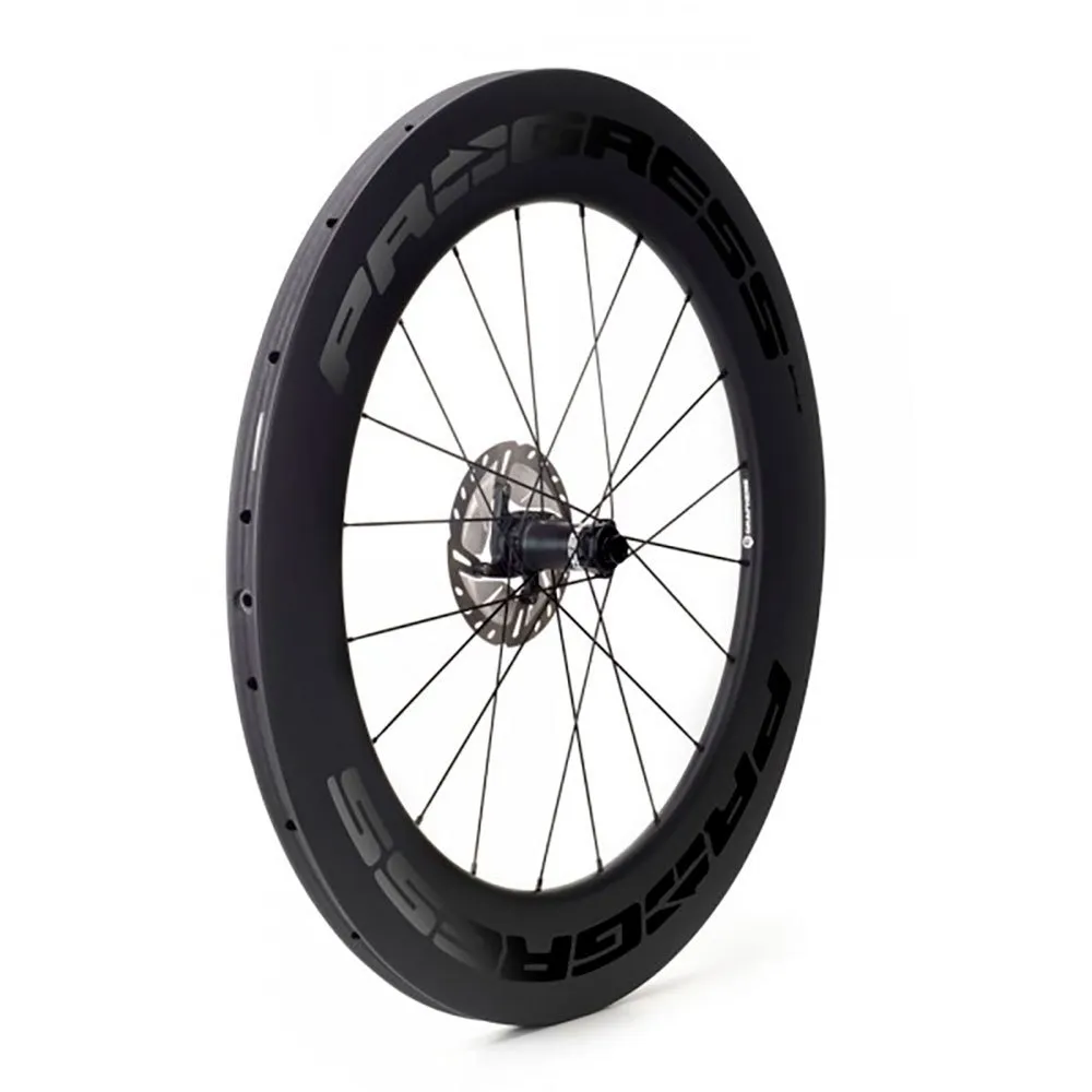 Progress Space Disc Tubular Rennrad-vorderrad, Black, 12 x 100mm Progress Space Disc Tubular Rennrad-vorderrad, Black, 12 x 100mm