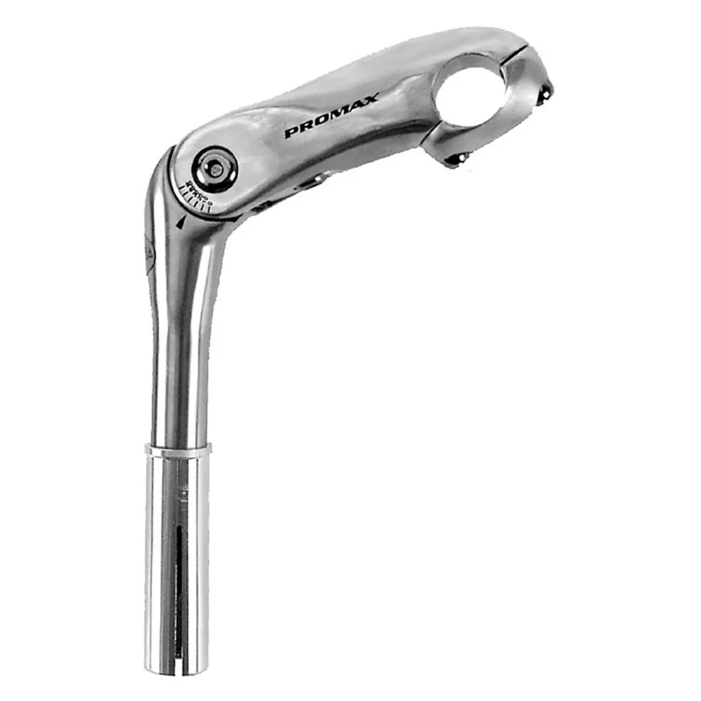 ProMax 1´´-1 1/8´´ 25.4x180 Mm Verstellbarer Vorbau, Silver, 105mm, 0º/+50º
