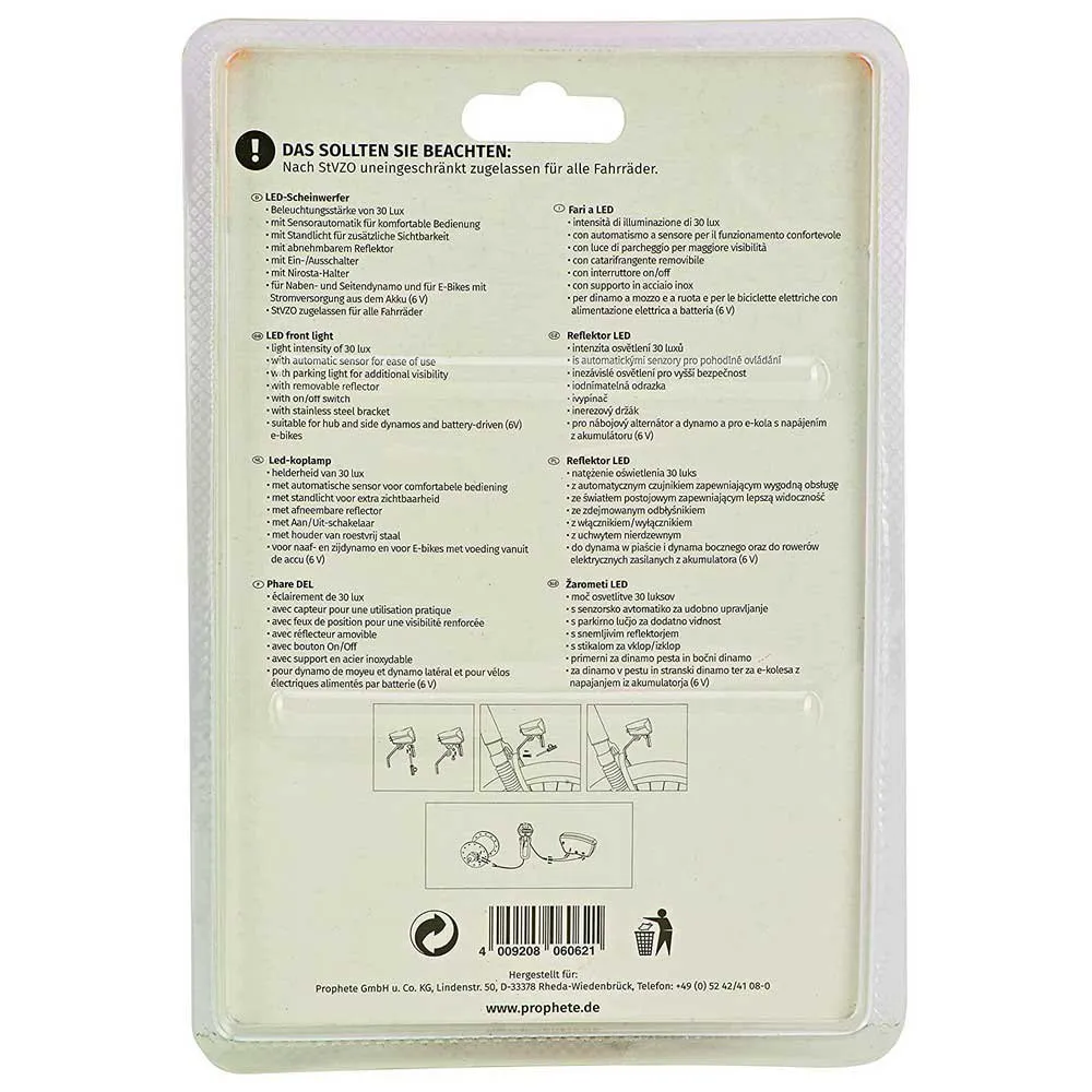 PROPHETE 30 Lux Frontlicht, White, One Size PROPHETE 30 Lux Frontlicht, White, One Size
