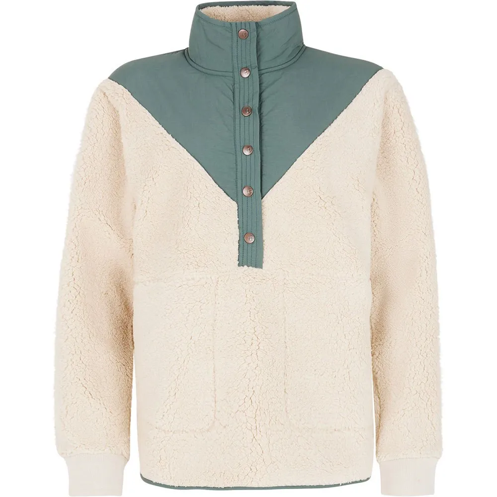 Protest Cyber 1/4 Button Fleece, Evergreen Protest Cyber 1/4 Button Fleece, Evergreen