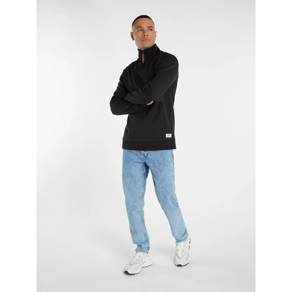 Protest Nxgquake Fleece Mit Halbem Reißverschluss, True black Protest Nxgquake Fleece Mit Halbem Reißverschluss, True black