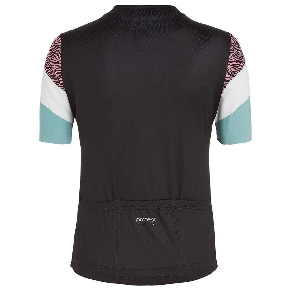 Protest Piva Kurzarm-radtrikot, True black