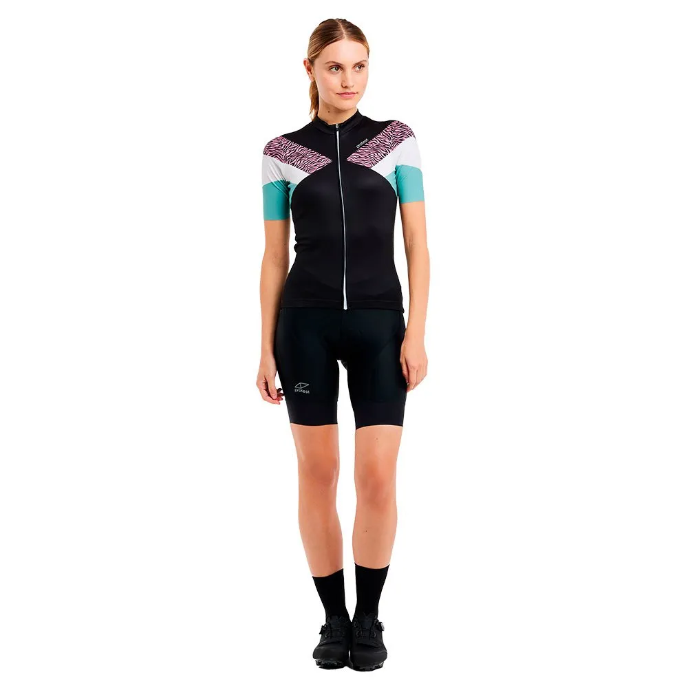 Protest Piva Kurzarm-radtrikot, True black