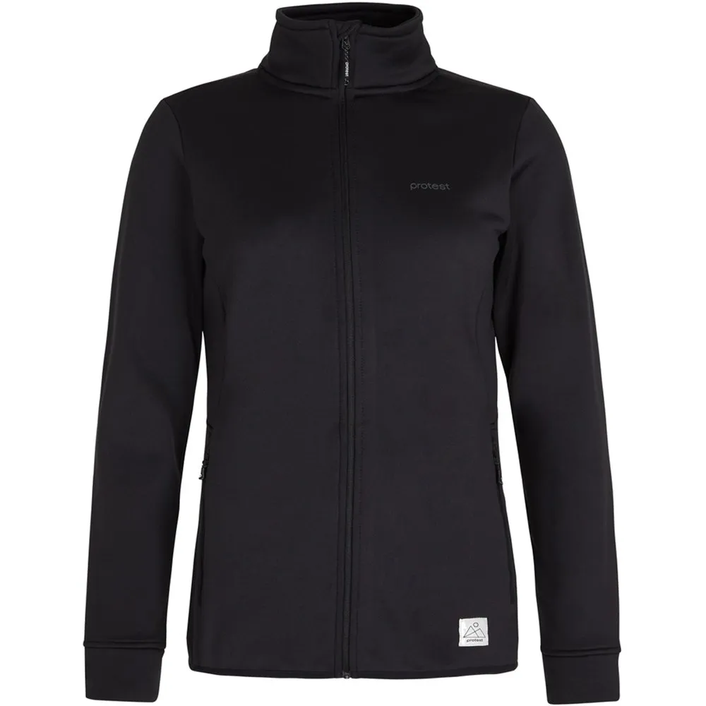 Protest Prtkumae Fleece Mit Durchgehendem Reißverschluss, True black