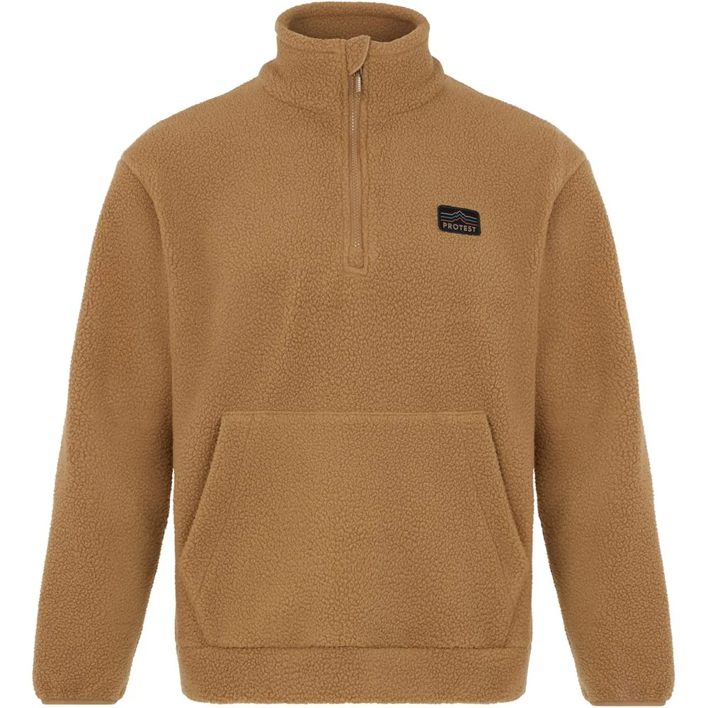 Protest Prtporis Fleece Mit Halbem Reißverschluss, Sandy brown Protest Prtporis Fleece Mit Halbem Reißverschluss, Sandy brown
