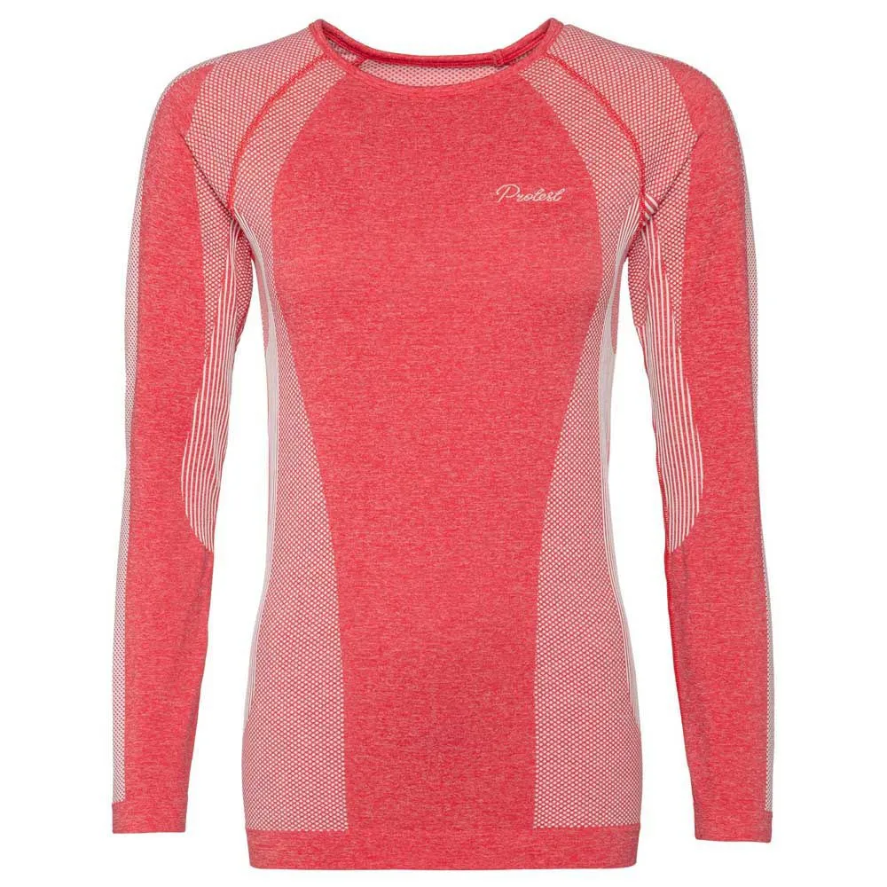 Protest Stacie Thermo Langarm-baselayer, Fluor pink Protest Stacie Thermo Langarm-baselayer, Fluor pink