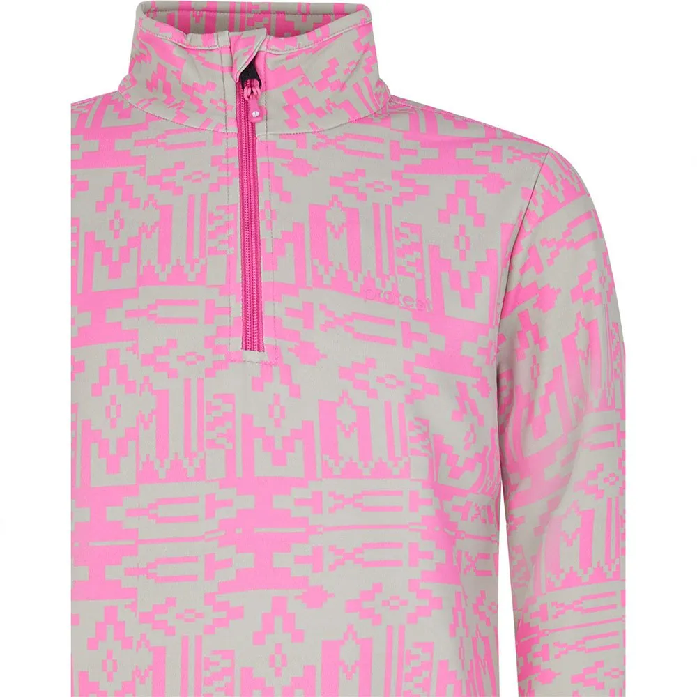 Protest Zoak Fleece Mit Halbem Reißverschluss, Foxy pink, 176cm