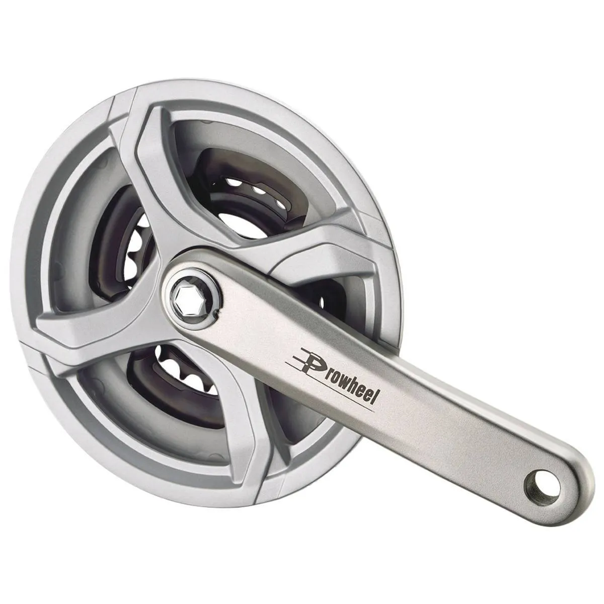 Prowheel Tretlager - Vierkantachse 7/8 Gänge TA-CQ01 Unisex, schwarz, 170mm / 24/34-42t