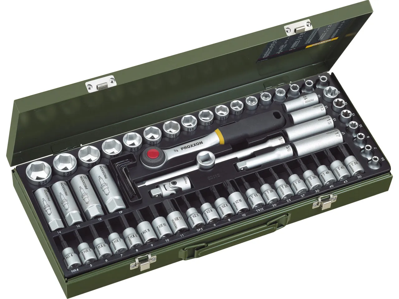 Proxxon 3/8" Super-Kompaktset 65-teilig, One_size Proxxon 3/8" Super-Kompaktset 65-teilig, One_size