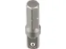 Proxxon Adapter Außenvierkant auf Außensechskant, Schwarz, 1/4"