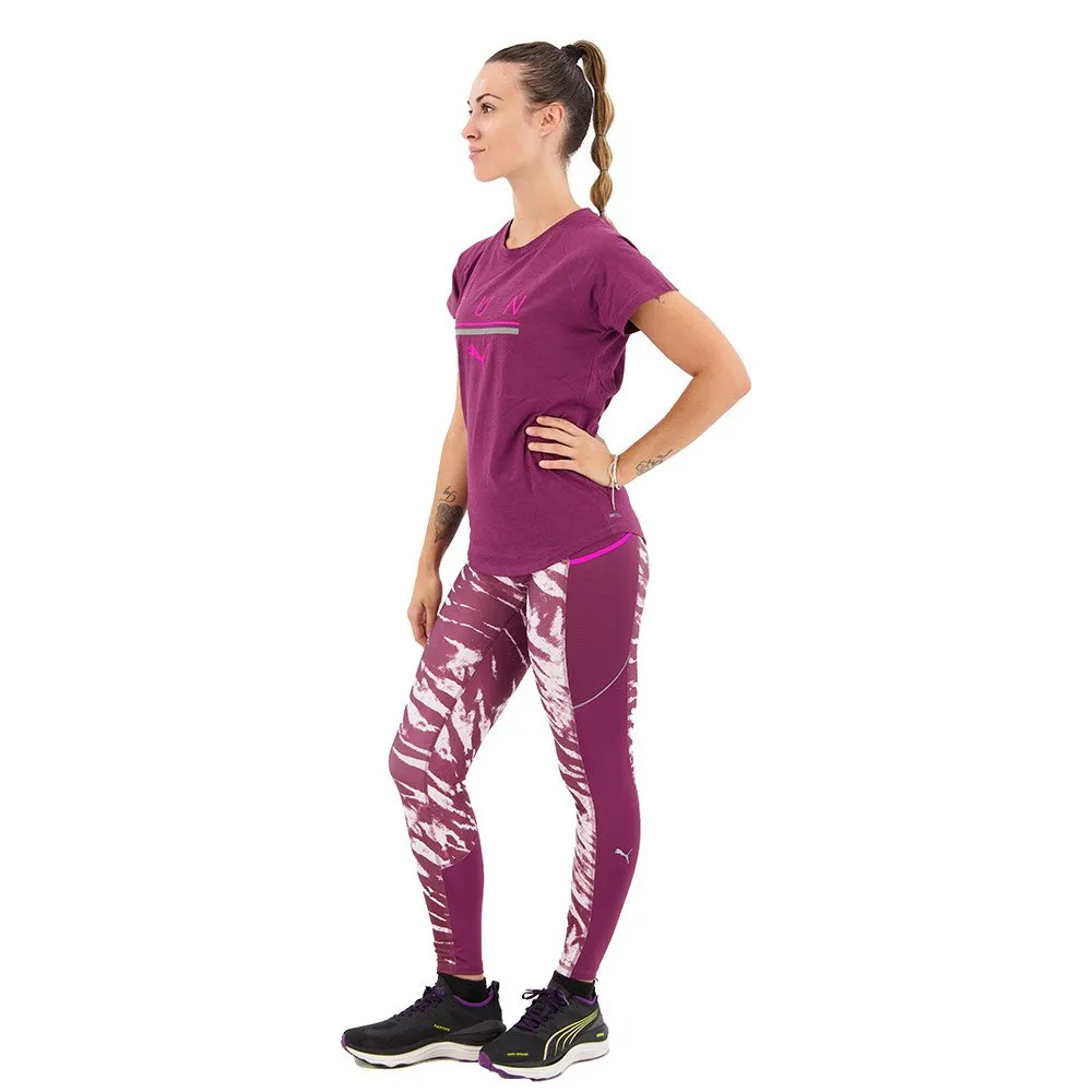 Puma 5k Graphic Hw 7/8 Leggings female, Grape wine Puma 5k Graphic Hw 7/8 Leggings female, Grape wine