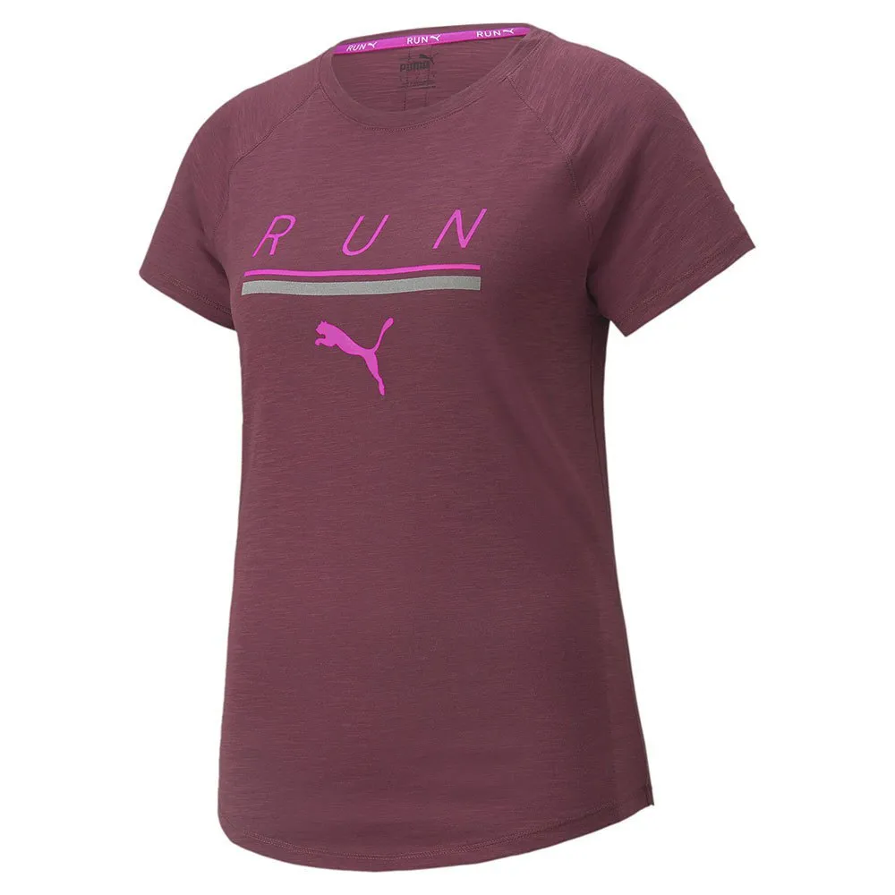 Puma 5k Logo Kurzarm-t-shirt female, Grape wine Puma 5k Logo Kurzarm-t-shirt female, Grape wine