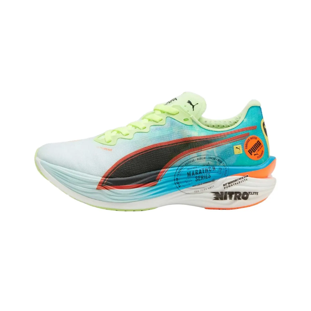 Puma Deviate NITRO Elite 3 Damenschuhe, Blau grün