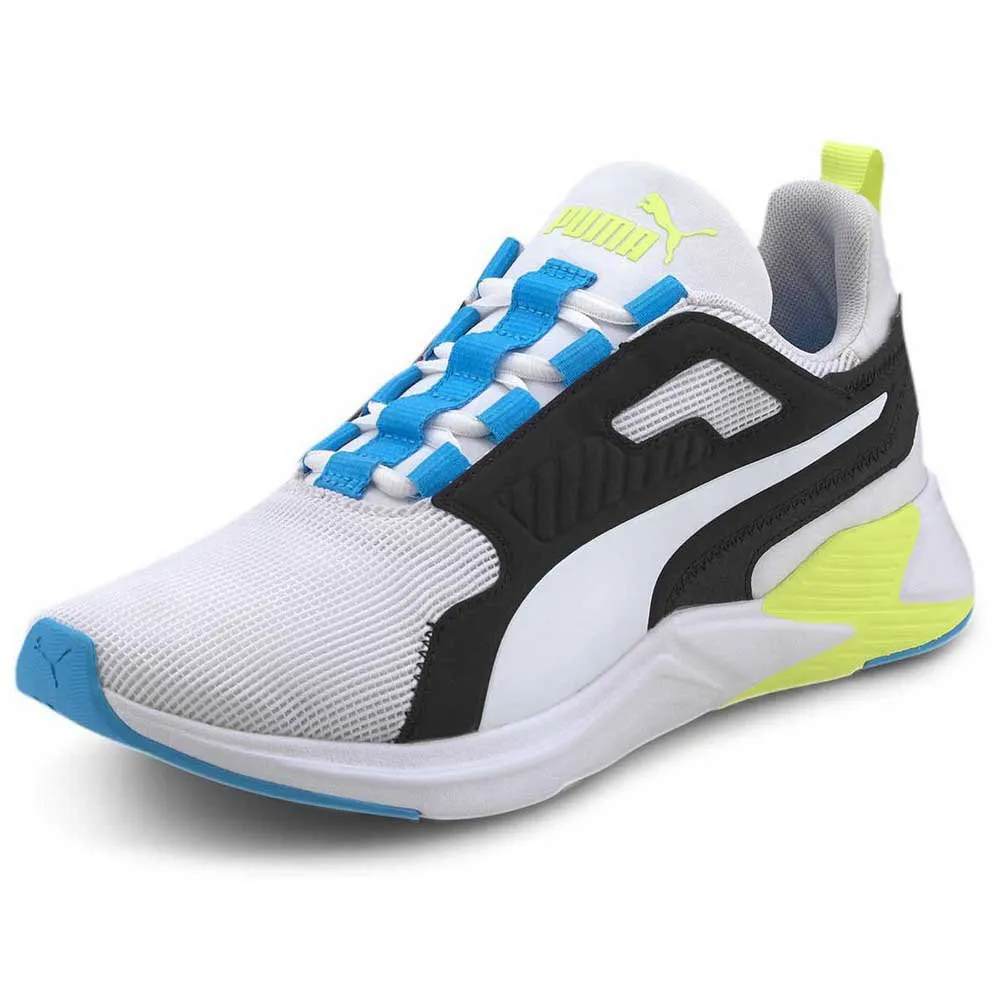 Puma Disperse Xt Laufschuhe male, Puma white / nrgy blue / fizzy yellow