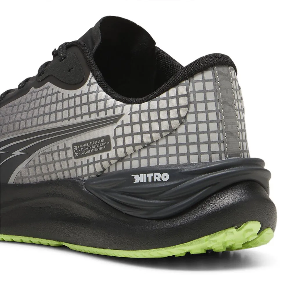 Puma Electrify Nitro 3 Wtr Fv Laufschuhe male, Black / glacial gray / fizzy apple