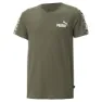 Puma Ess Tape Camo Kurzarm-t-shirt male, Green moss