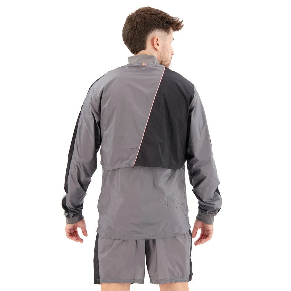 Puma Launch Ultra Jacke male, Castlerock / grey dawn