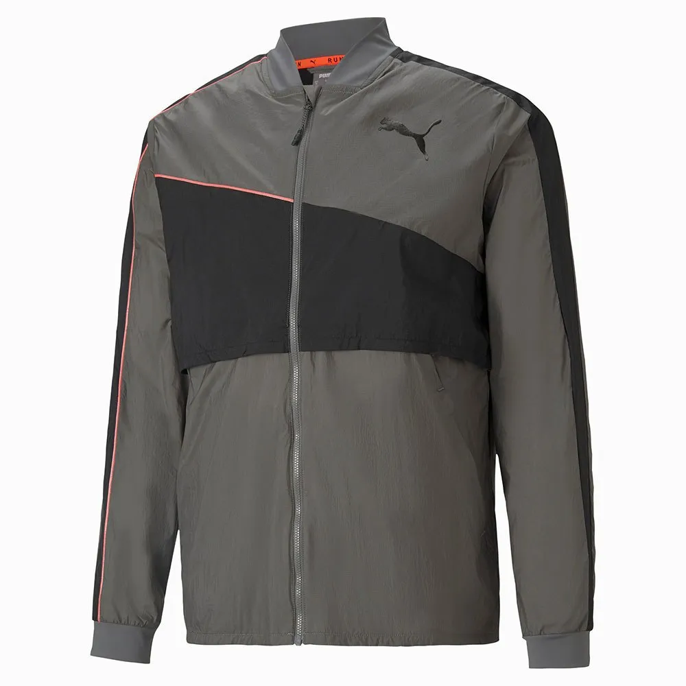 Puma Launch Ultra Jacke male, Castlerock / grey dawn