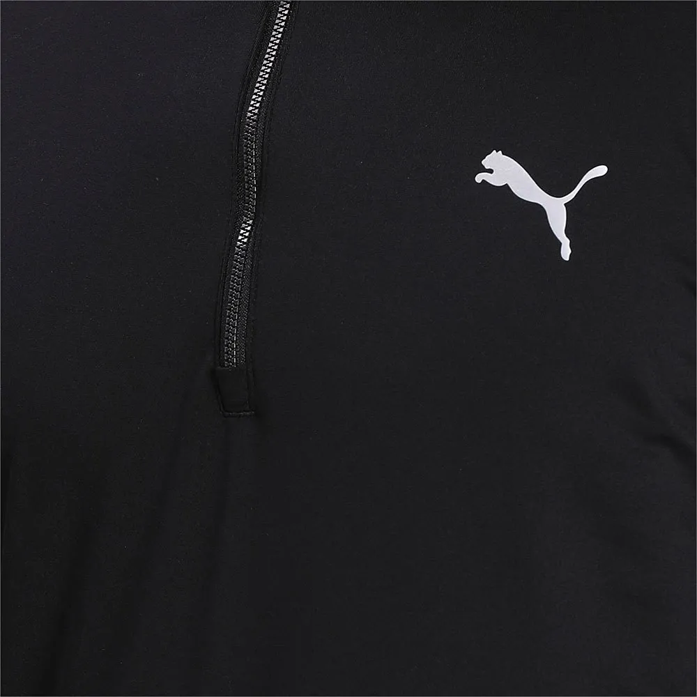 Puma Run Favorite 1/4 Zip Langarm-t-shirt male, Puma black Puma Run Favorite 1/4 Zip Langarm-t-shirt male, Puma black