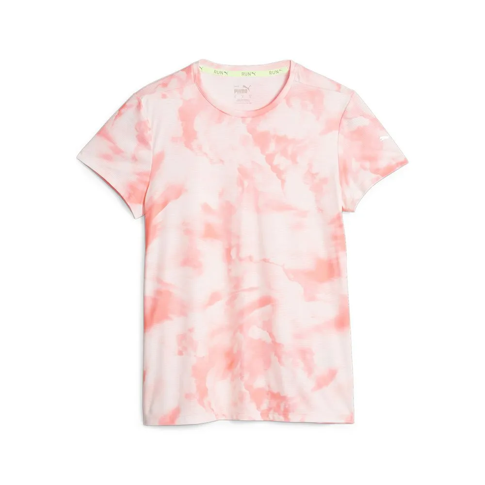 Puma Run Favorite Aop Kurzarm-t-shirt female, Koral ice Puma Run Favorite Aop Kurzarm-t-shirt female, Koral ice
