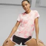 Puma Run Favorite Aop Kurzarm-t-shirt female, Koral ice
