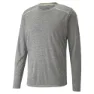 Puma Run Langarm-t-shirt male, Medium gray heather