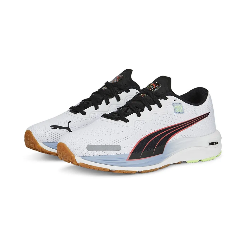 Puma Velocity Nitro 2 Fm Laufschuhe female, Puma white / blue wash / puma black