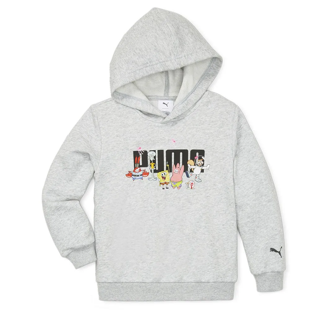 Puma X Spongebob Kapuzenpullover male, Light gray heather