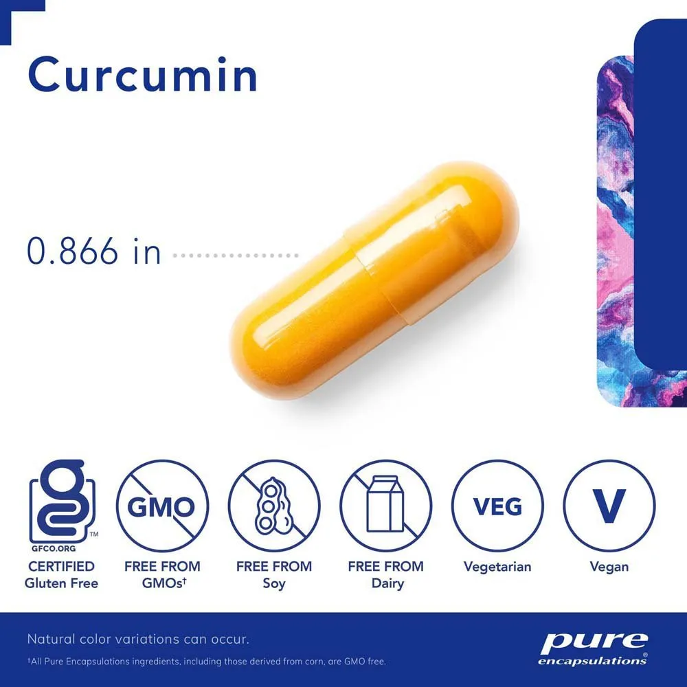 Pure Encapsulations Curcumine Kapseln 60 Einheiten, One size
