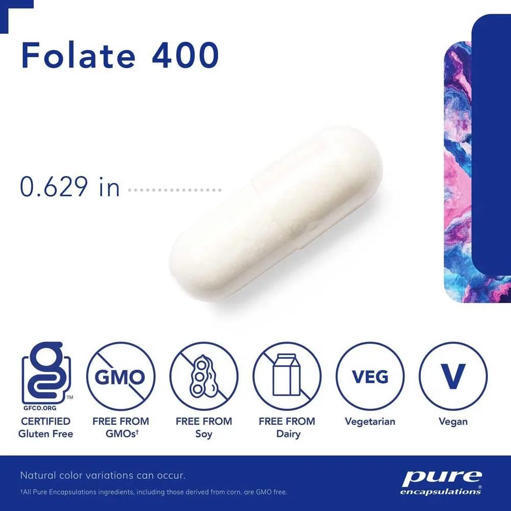 Pure Encapsulations Folate 400 Kapseln Für Frauen 90 Einheiten, One size Pure Encapsulations Folate 400 Kapseln Für Frauen 90 Einheiten, One size