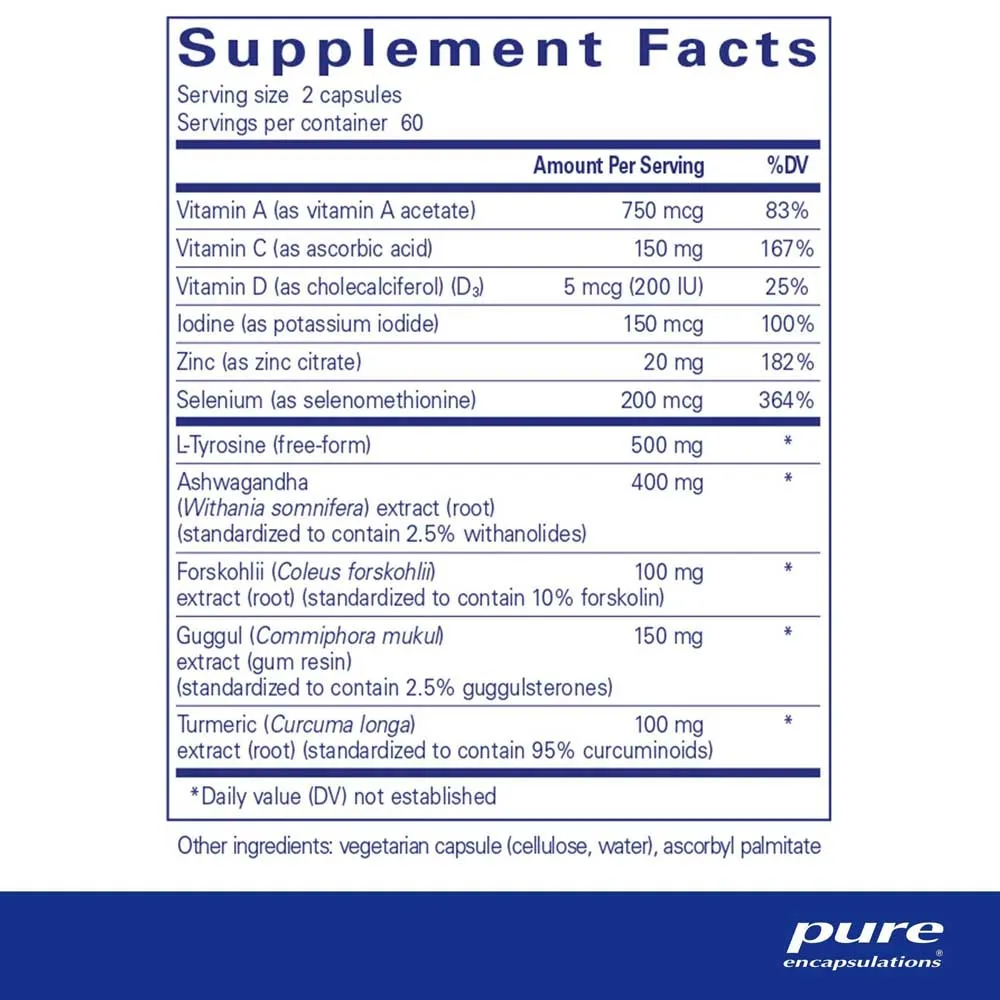 Pure Encapsulations Thyroid Support Complex Kapseln 120 Einheiten, One size Pure Encapsulations Thyroid Support Complex Kapseln 120 Einheiten, One size