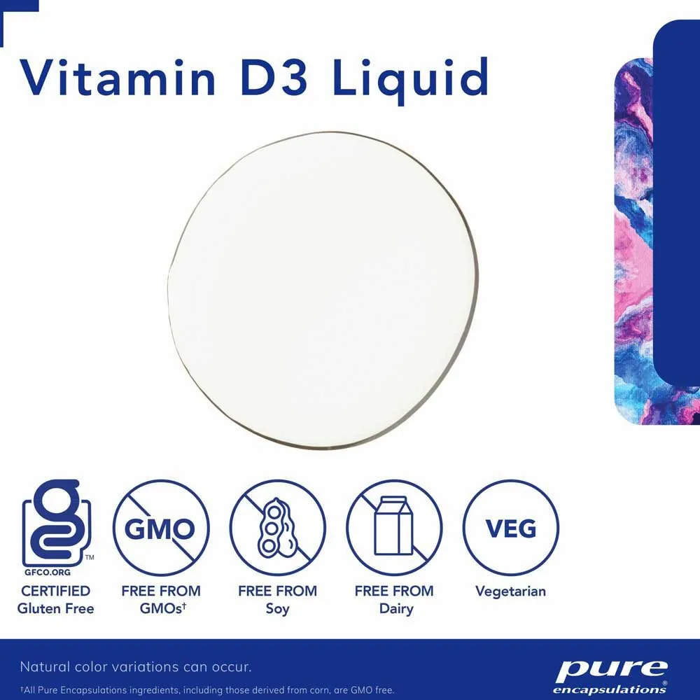 Pure Encapsulations Vitamin D3 Nahrungsergänzungsmittel 22.5ml, One size Pure Encapsulations Vitamin D3 Nahrungsergänzungsmittel 22.5ml, One size