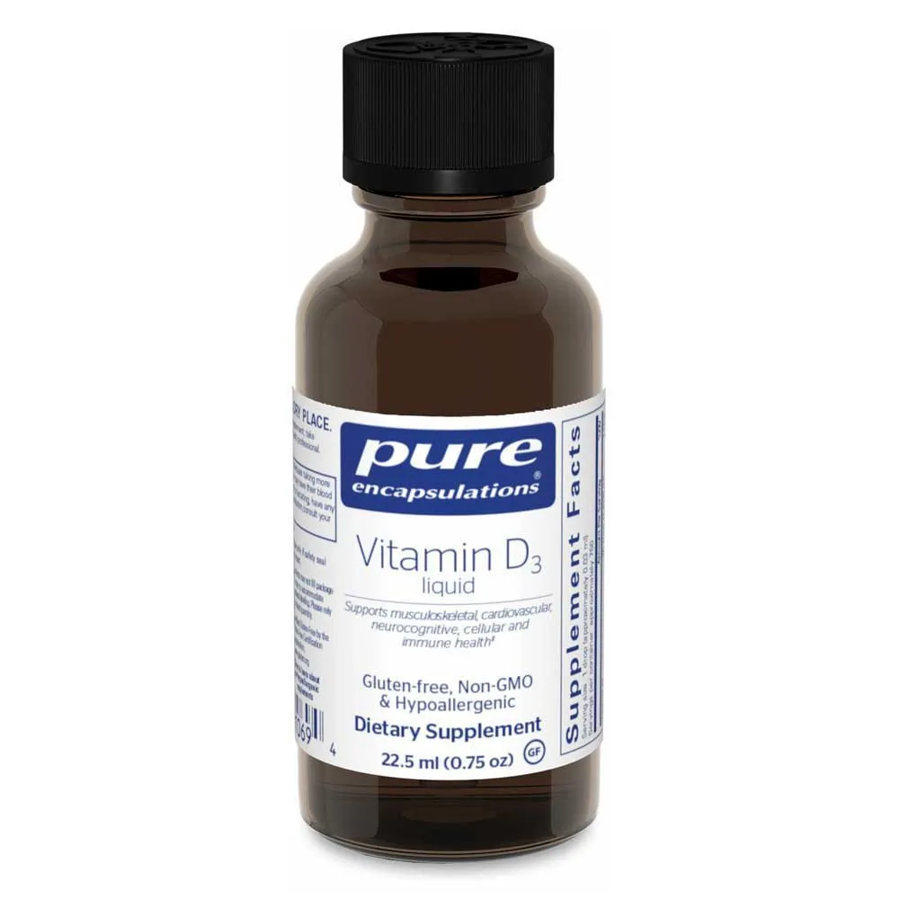 Pure Encapsulations Vitamin D3 Nahrungsergänzungsmittel 22.5ml, One size Pure Encapsulations Vitamin D3 Nahrungsergänzungsmittel 22.5ml, One size