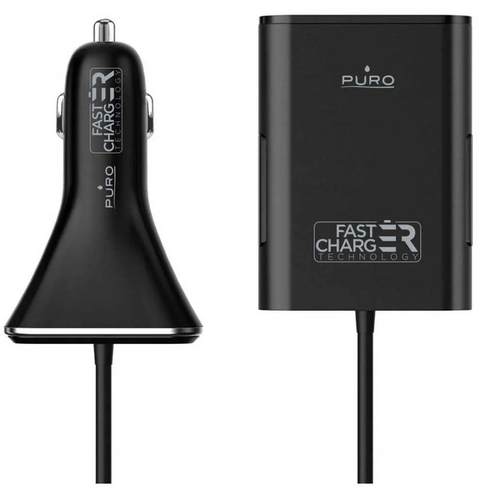 Puro Passenger Usb + Usb 6.8a 2 Ports Ladegerät, Black, One Size Puro Passenger Usb + Usb 6.8a 2 Ports Ladegerät, Black, One Size