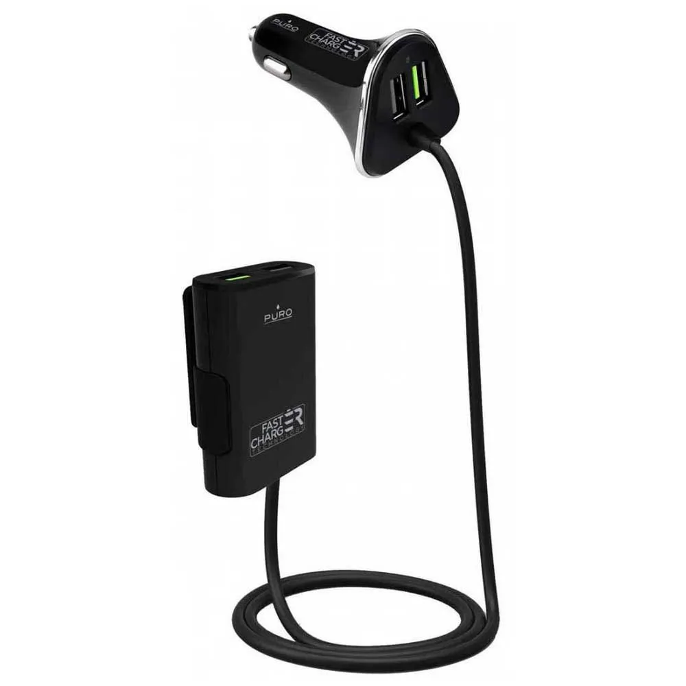 Puro Passenger Usb + Usb 6.8a 2 Ports Ladegerät, Black, One Size Puro Passenger Usb + Usb 6.8a 2 Ports Ladegerät, Black, One Size