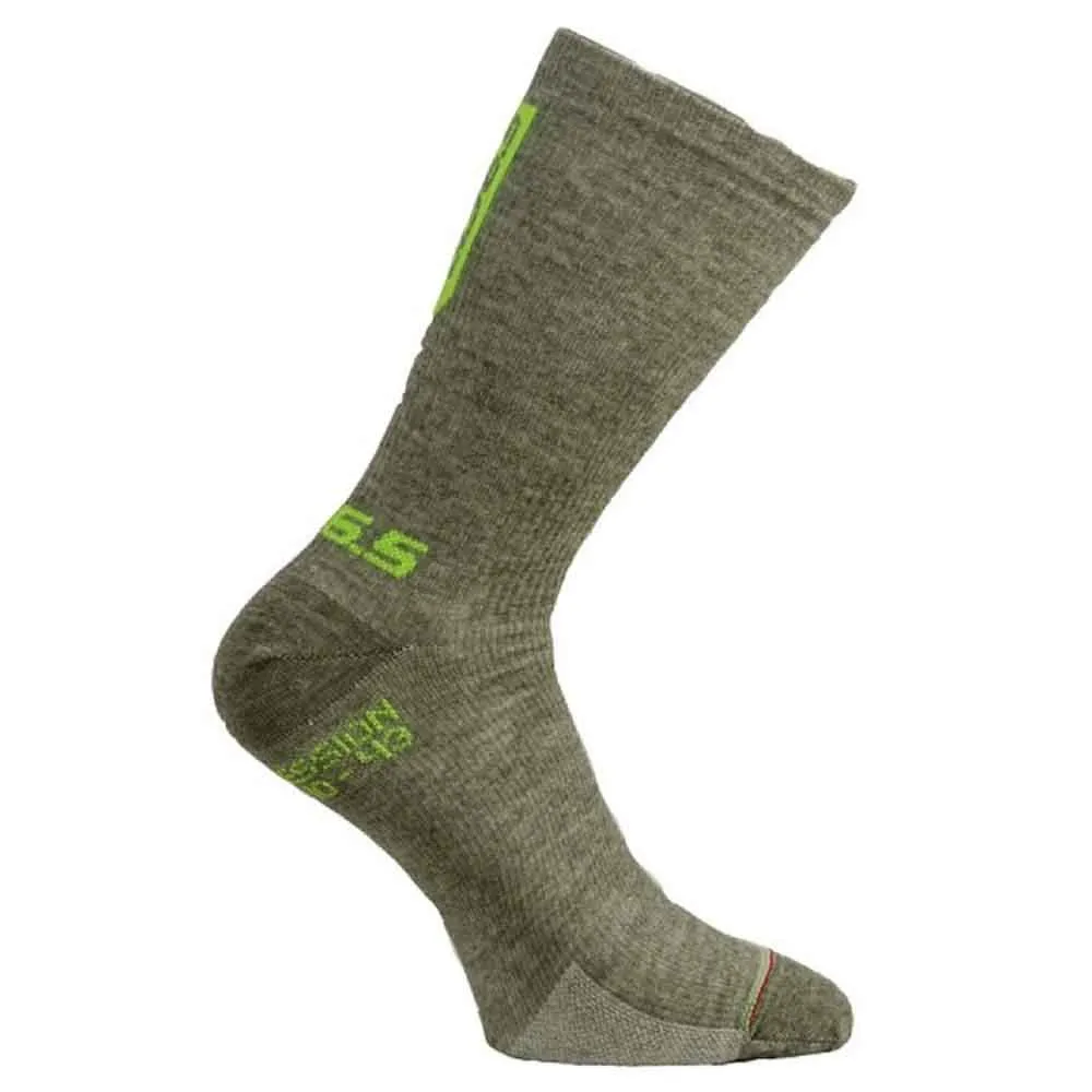 Q36.5 Compression Wool Lange Socken 5 Paare, Olive green Q36.5 Compression Wool Lange Socken 5 Paare, Olive green