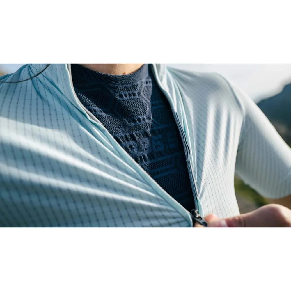 Q36.5 L1 Pinstripe Pro Kurzarm-radtrikot Refurbished, Acquamarina blue Q36.5 L1 Pinstripe Pro Kurzarm-radtrikot Refurbished, Acquamarina blue