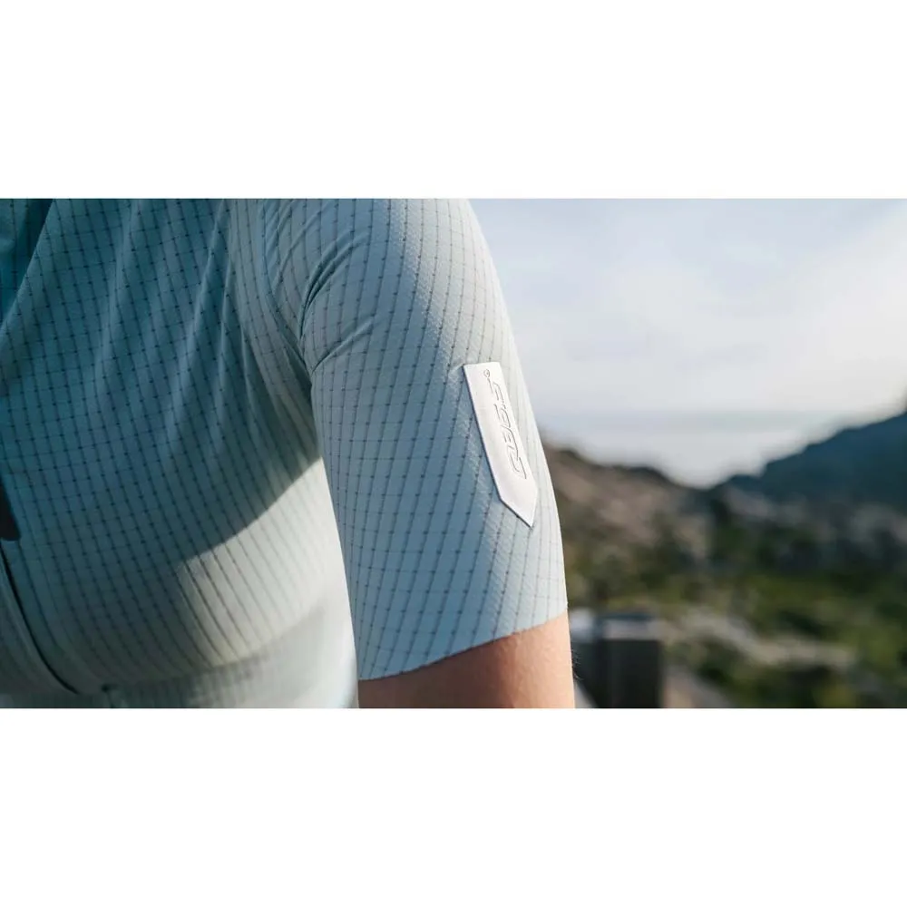 Q36.5 L1 Pinstripe Pro Kurzarm-radtrikot Refurbished, Acquamarina blue Q36.5 L1 Pinstripe Pro Kurzarm-radtrikot Refurbished, Acquamarina blue